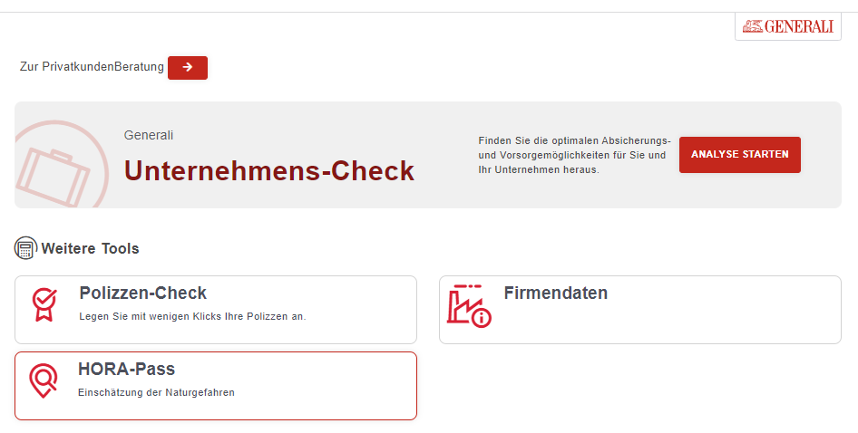 Business customer advisory dashboard